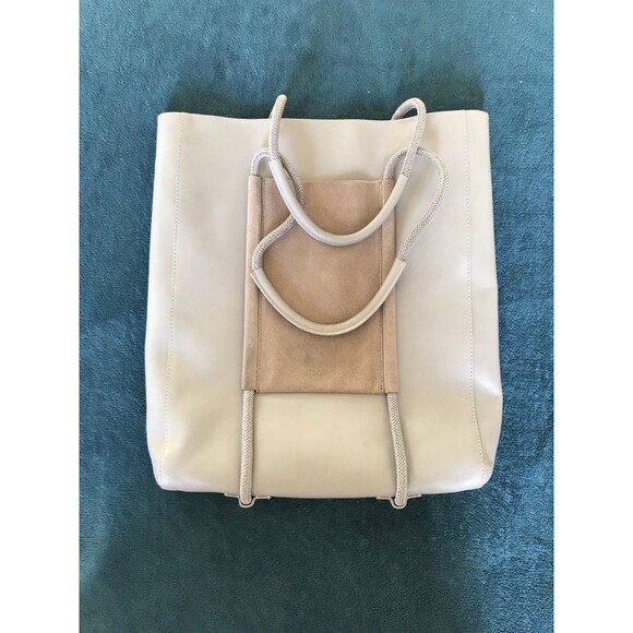 Rag and bone leather passport tote with suede pockets Morado Grey - Picture 2 of 12